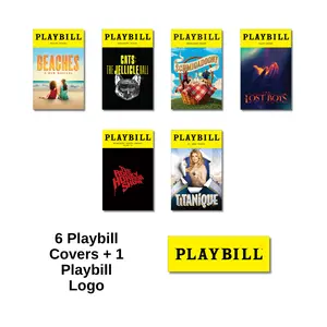 Spring 2026 Expansion Pack - Now on Broadway Sticker Pack of Playbill Covers