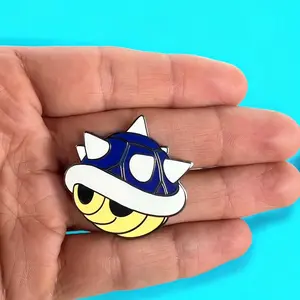 Blue Shell Enamel Pin