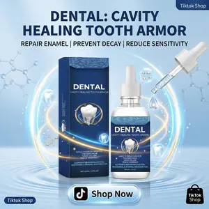 Tooth Armor Liquid Drops - Enamel Repair & Sensitive Teeth Care with Silver Theobromine | Oral Health, Fresh Breath & Teeth Whitening 2oz
