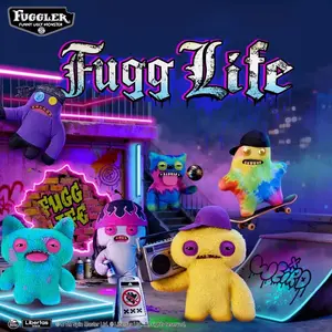Fuggler Fugg Life Series Plush Dolls Ugly-Cute Funny and Trendy Figurines Distinctive Design Humorous Touch Trendy Addition Perfect for Collectors