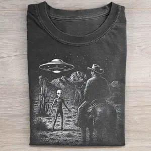 Comfort Colors Retro Y2k Western Ufo T-shirt