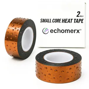 Echomerx 20mm x 33m Small Core Heat Tapes - Kapton Polyimide Heat Resistant Tape No Residue High Temp for Sublimation Cricut 3D Printer Heat Press Electronics