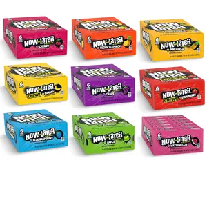 Now and Later Original Sweet Fruit Chewy Taffy Candy Snacks, 0.93 Oz Each, 24-Pack, Caffeine Free, 3-Month Freshness Guarantee