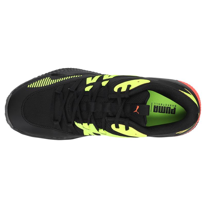 PUMA Mens Court Rider 2.0 Glow Stick Basketball Sneakers Shoes - Black