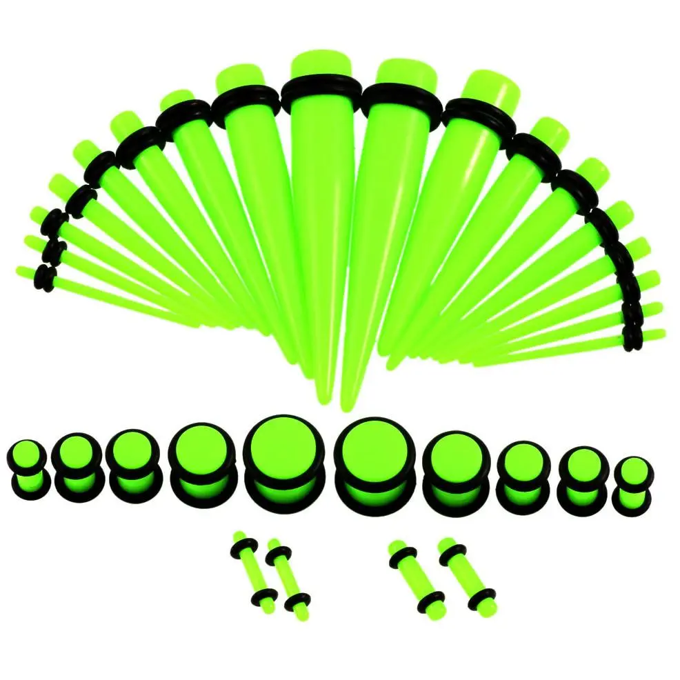 36pcs/pack transparent green