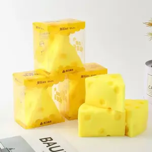 New Cute Cheese Squeezing Toy, Novelty Cheese Squeezing Toy, Perfect Christmas Party Gift, Fun and Interactive Plaything, Cheese Squishy Cube