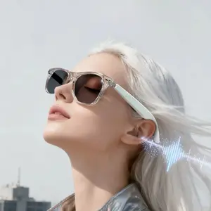 F60 Wireless Audio Wearable Smart Glasses with Ai Translation, Microphone & Speaker, Music Listening, Phone Calls, Remote Photography, Fashion Sunglasses