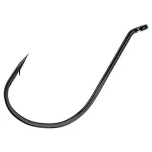 2/0 Octopus Hooks BLN Finish Fishing Gear 500 Pcs for Salmon Steelhead Catfish Saltwater Big Game Item #964 Short Shank Upturned Eye Offset Bend