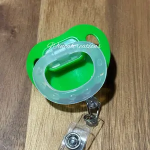 WinCalCreations Binky Badge Clips Handmade in the USA 27 Retractable Reel Belt or Alligator Clip Design great idea, for Nurses week, graduation and and much more!