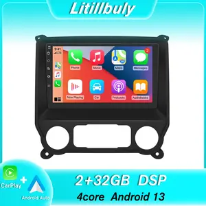 10" Android 13 Car Stereo for Chevy Silverado GMC Sierra 2014-2018 touch screen has Android Auto Wireless Carplay, Bluetooth WIFI supports GPS Navigation(With Bose system, you need to purchase an additional fiber optic box! ! !）