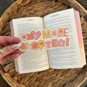 One More Chapter Die Cut Bookmark | Handmade Cute Bookish Bookmark