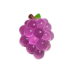 Highly Clear Crystal Grape Soft Fidget Toy, Transparent Crystal Grape Soft Stress Relief Office Desk Decor, Suitable For Teenagers