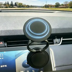 2pcs Maglock Magnetic Phone Holder for Car - Universal Car Mount Dashboard Mounting Compact Design Compatible with Most Smartphones