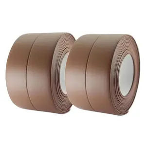 Caulk Strip Waterproof and Oil-Proof Caulking Sealing Tape for Cooktop Self Adhesive Caulk Tape for Sink Toilet Bathroom Wall Edge Bathtub Caulk Strip Tape (Brown)
