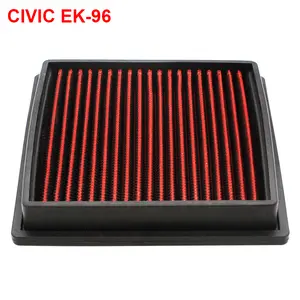 Car Air Filter Intake Accessories For Honda CIVIC EK-96 High Power Replacement Panel Air Filter Washable Reusable
