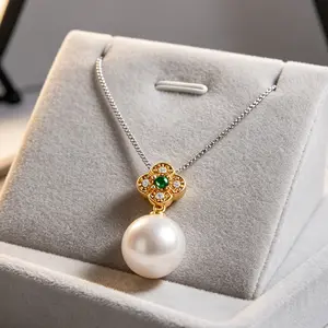Trendy Long Pearl Pendant Necklace, Stainless Steel Hypoallergenic with Gold or Silver Plating, Retro Buckle Design for Personalized Style, Elegant Daily Wear or Party Jewelry for Women, Great Gift Idea for Her