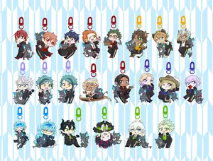 TWST Keychains with Grimm, Twisted Wonderland Keychain