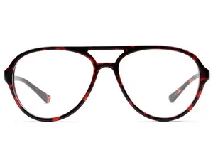 LUMIRA Clint Dark Tortoise Aviator Optical Glasses – Luxury Acetate Eyeglass Frames 55-16-144