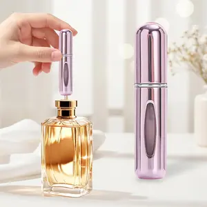 Refillable Perfume Atomizer Travel,2Pcs 5ML Portable Mini Pocket Perfume Atomizer Bottle Spray for Travel Accessories Tin Canister Organiser