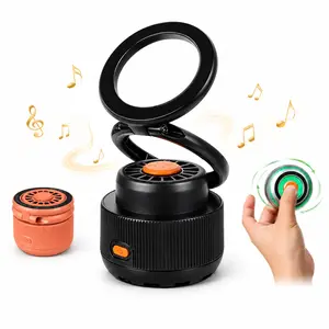 3-in-1 Fidget Bluetooth Speaker, Magnetic Phone Stand Speaker with 360° Rotation, RGB Light, HD Sound, Portable Wireless Phone Holder for Office, Gaming & Movies, Creative Gift