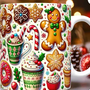 gingerbread Christmas 15oz mug holiday mug