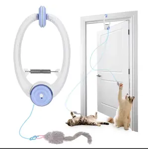 Interactive Cat Toy Door Hanging – Automatic Moving String Toy with Rechargeable Motor for Indoor Cats