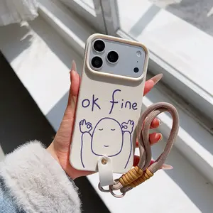 Convenient Lanyard Phone Case with Wrist Strap, Fashionable Anti-Drop Tpu Protection, Fits iPhone 6/7/8/x/11/12/13/14/15/16/17 Pro Max