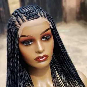 Carman 6x6 lace hand braided wig