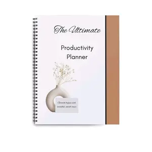 Gypsophila Grace Ultimate Productivity Planner Notebook - Weekly & Monthly Goals Setting, Meetings & Call Scheduling 12-month daily weekly monthly planner