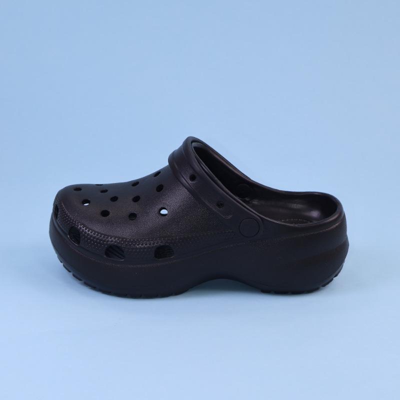 Women's Chunky Platform Hole Shoes - 4 Versatile Shades for Women, Ideal for All-Season Styling & DIY Charms