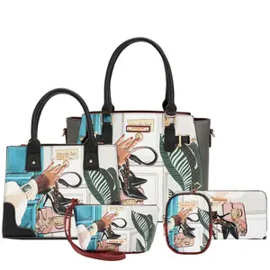 EMOTION 5PC SET (TOTE, CROSSBODY, POUCH, COINPURSE AND WALLET)