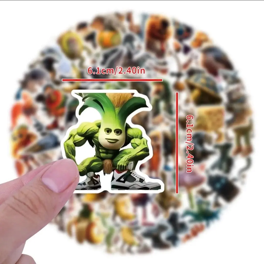 Italian Brainrot Meme Stickers – Absurd Humor Vinyl Decals | Waterproof ...