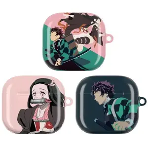Demon Sl@yer Inspired Anime AirPods Case, Protective Cover for AirPods Gen 1, 2, 3, 4, AirPods Pro 1, 2, 3 Cool Otaku Gift for Anime Fans