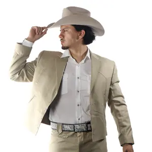 Traje Caporal Toledo Camel Liso