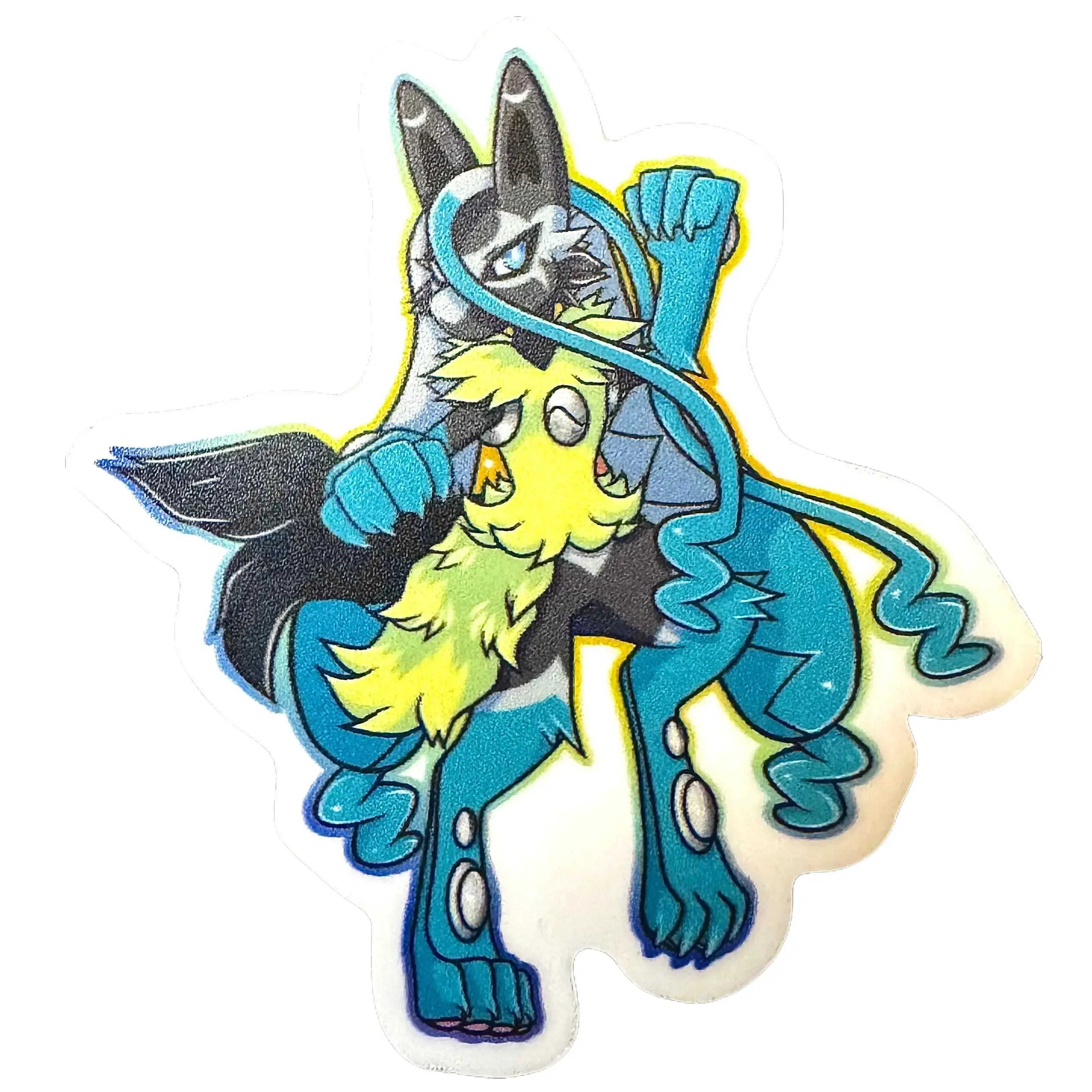 Mega Lucario Z Matte or Holographic Finish Vinyl Sticker