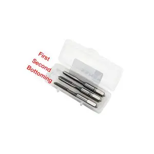 Iscar 3-Piece Metric Coarse Thread Tap Set - M12 x 1.75, 4-Flute, Bottoming Plug & Taper, High Speed Steel, 6H Fit Class, Right Hand, 4445018