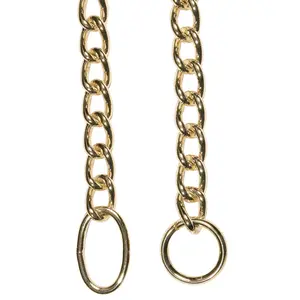 Fine Link Argon Weld Arab Show Chain with Keyring & Oval Ends 3mm