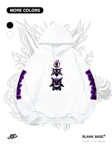 Classic Pet Ghost Print Loose Hoodie with Pocket, Casual Breathable Sweatshirt for Men and Women, Outdoor Sports Fashion