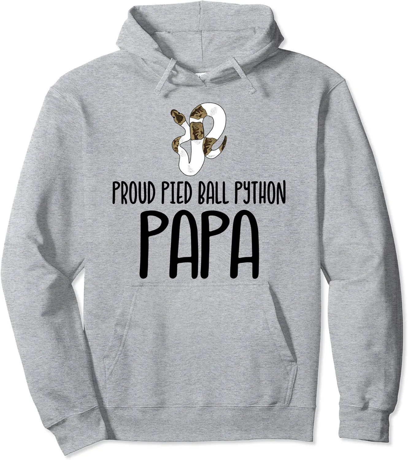 Proud Pied Ball Python Papa - Cute Pied Ball Python Pullover Hoodie - Dakotamc Shop 96B09C75PFF2