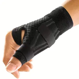 Sports Medicine Adjust-to-Fit Thumb Stabilizer, Spica Splint, Thumb Pain Relief Brace for Men and Women, Ideal for De Quervain's Tenosynovitis, Arthritis, Sprains, Fits Right or Left
