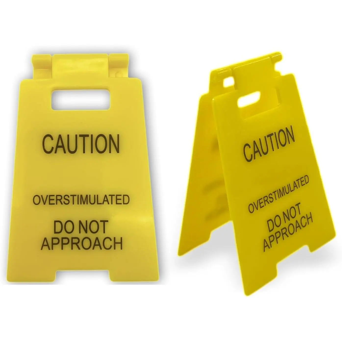 Synthetic Durable Long-Lasting Caution Desk Sign - Humorous Mini Plaque for Office Cubicle, Colleagues' Birthday Novelty Home Decor, Do Not Approach Sign for Lively Workspaces (1), Bold Letters, Fade Resistant