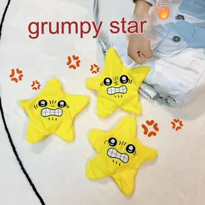 Grumpy star keychain accessories, school bag pendants, moving stars, cute gifts for boys and girls