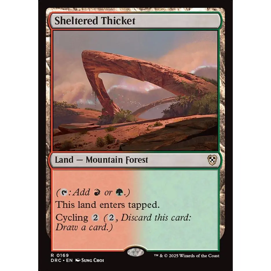 Sheltered Thicket (169) - Aetherdrift Commander (DRC)