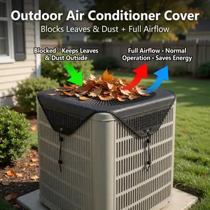 1PC External air conditioning network cover, ventilated cover at the top of the external machine, waterproof and durable outdoor Springtok