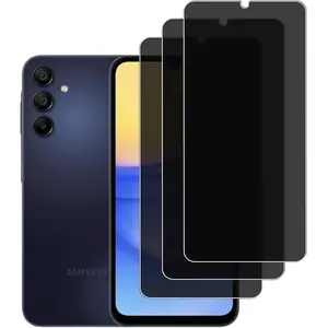 [3 Pack  Screen Protector for  Galaxy A15 5G, 9H Hardness, Anti-Scratch, Anti Spy, Tempered Glass Screen Protector for  Galaxy A15 5G