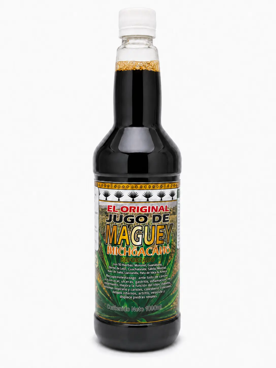El Original Jugo de Maguey Michoacano Reforzado con 10 Hierbas