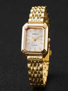 women's elegant fashion quartz watch,   fashionable analog watch for party, modern daily clothing decor, trendy all-match & exquisite watch for birthday gift without box, jewelry