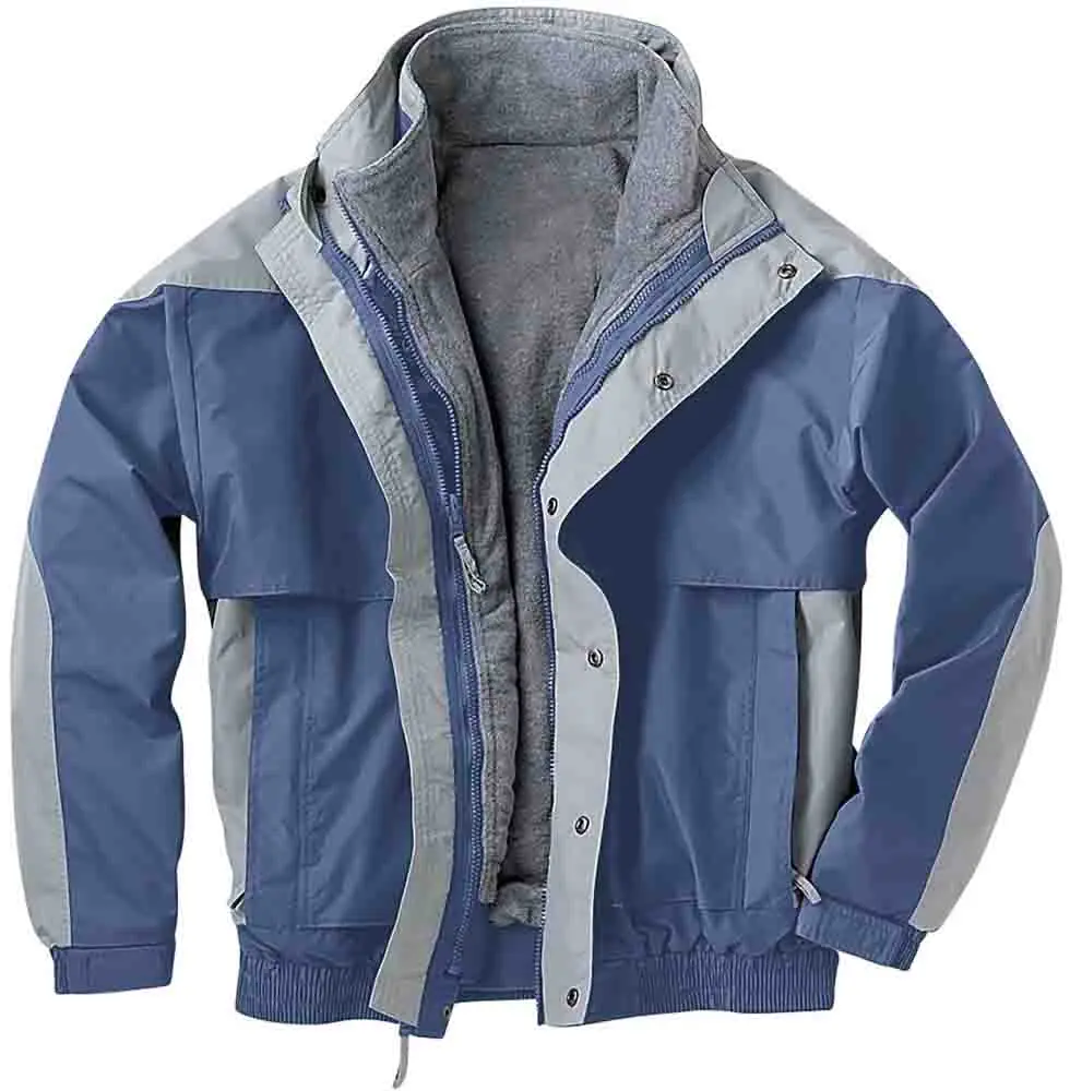 River's End Mens Northern Comfort 3-In-1 Jacket Casual Outerwear Athletic - Blue