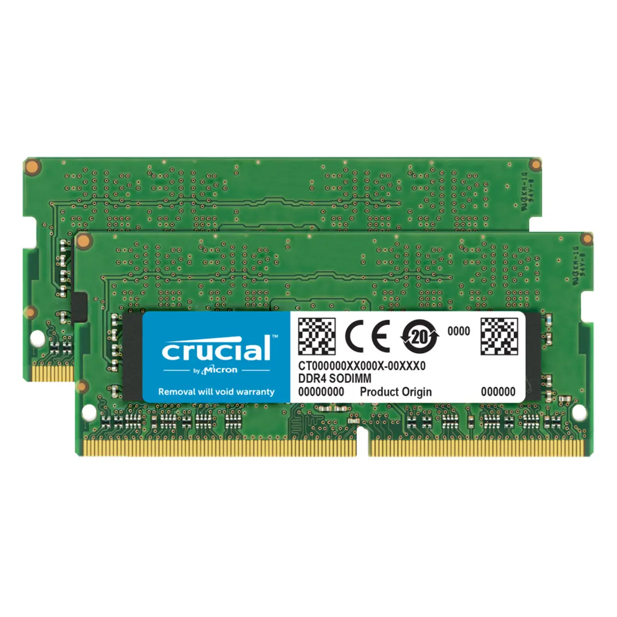 Crucial DDR4 SODIMM Dual Kit RAM - 64GB (2x32GB), 3200MHz, CL22, Laptop Memory Module for Desktop & Laptop Components, Performance Boost
