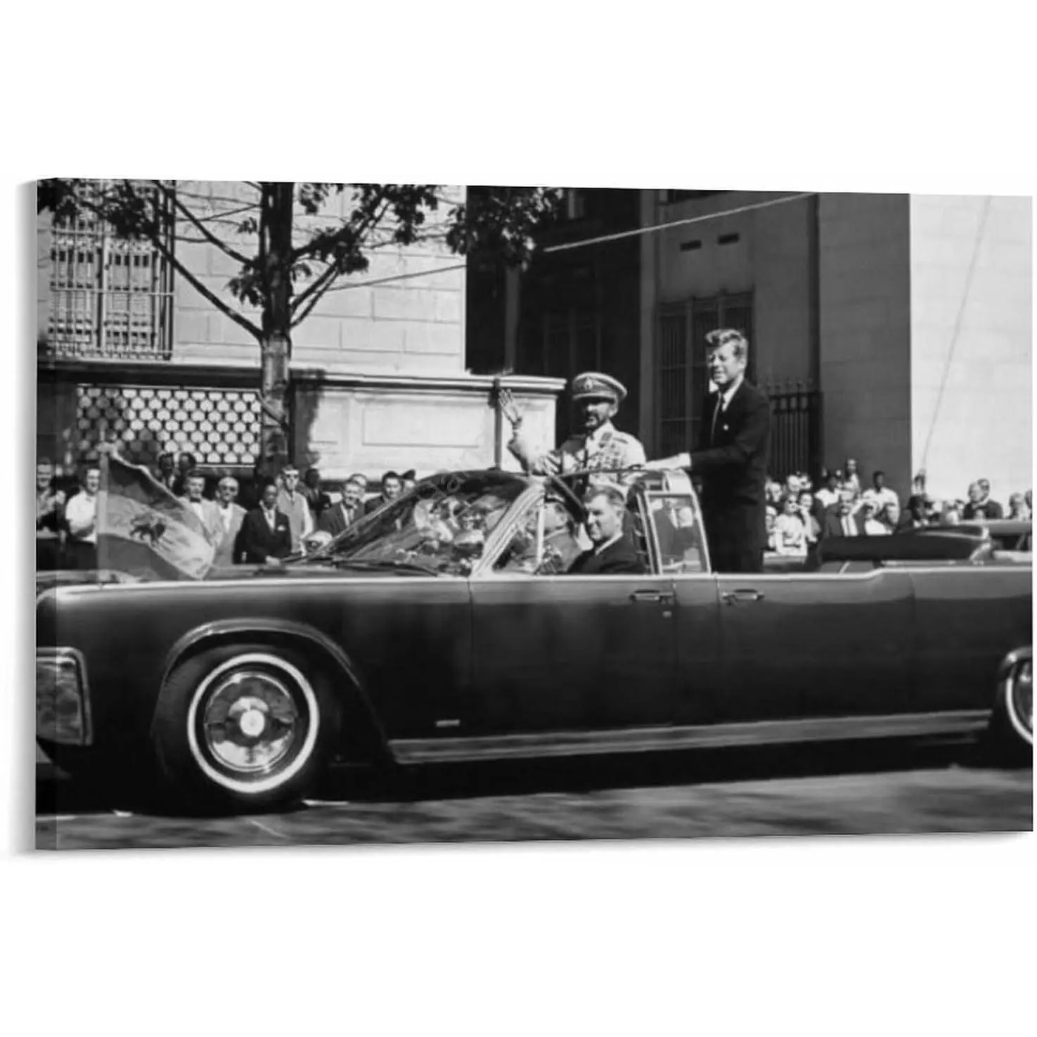 Emperor Haile Selassie And President John F. Kennedy Poster Canvas Painting Posters And Prints Wall Art for Living Room Bedroom Decor